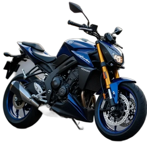 photorealistic, 3d render, motorcycle, parked transparent PNG cut-out