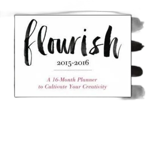 flourish, 16-month, planner, cultivate transparent PNG cut-out