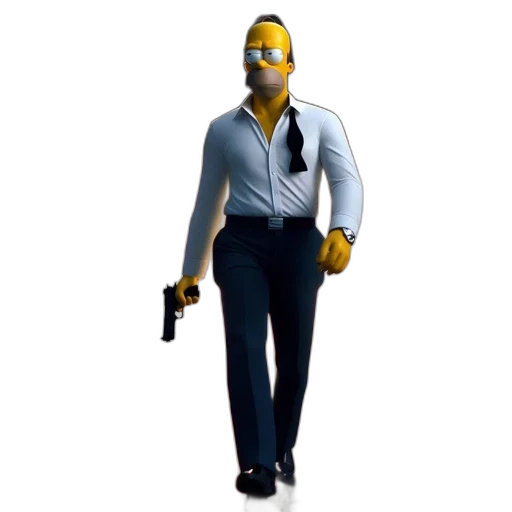 robot, staff, weapon, jacket transparent PNG cut-out