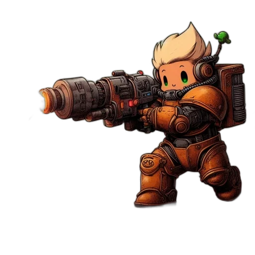 weapon, staff, robot, concept art transparent PNG cut-out