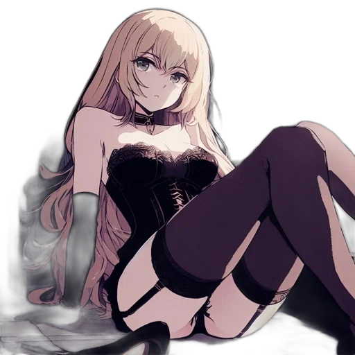 dress, creature, staff, weapon transparent PNG cut-out