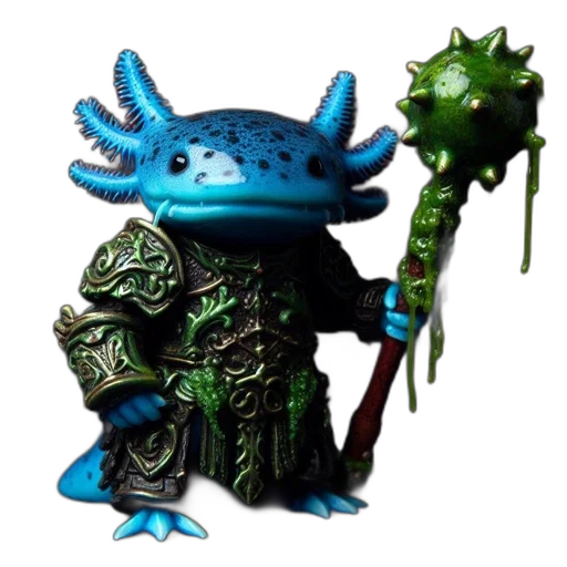 dragon, staff, creature, mask transparent PNG cut-out