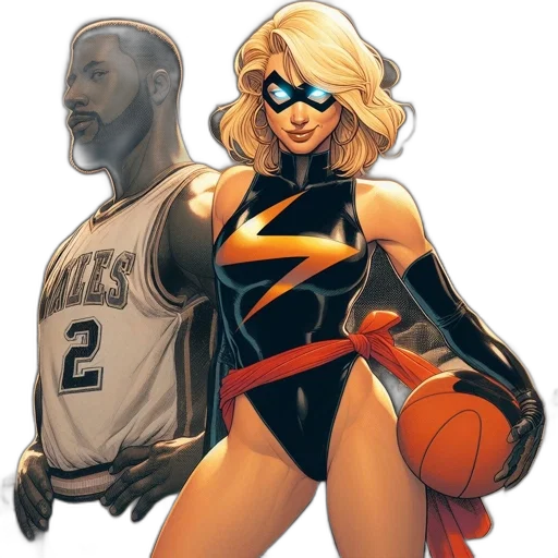 comic book art, concept art, cartoon, two transparent PNG cut-out