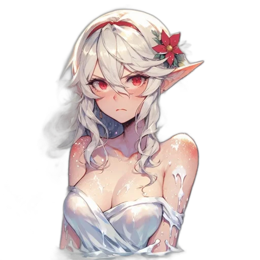staff, dress, crown, dragon transparent PNG cut-out