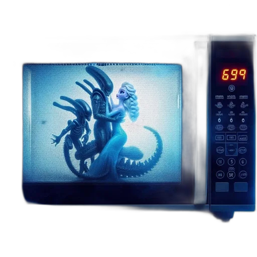 dragon, robot, vaporwave, 3d render transparent PNG cut-out