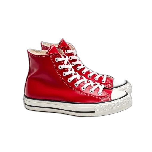shoes, 3d render, photorealistic, red transparent PNG cut-out