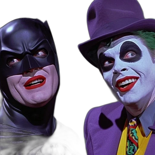 batman, joker, front, green transparent PNG cut-out