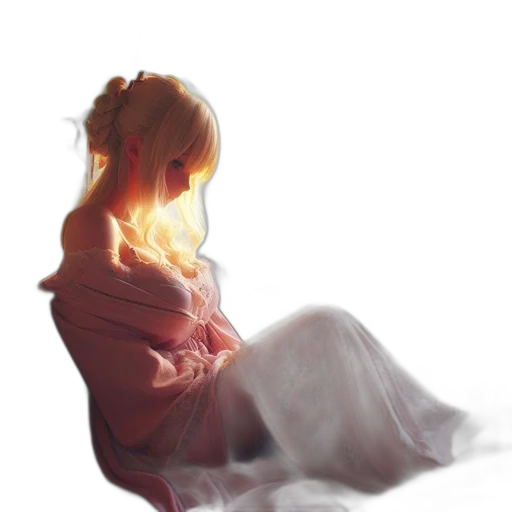 dress, crown, hair, face transparent PNG cut-out