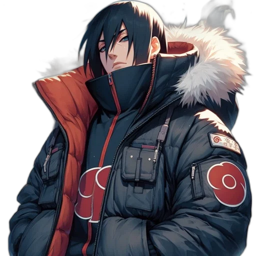 jacket, face, staff, mask transparent PNG cut-out
