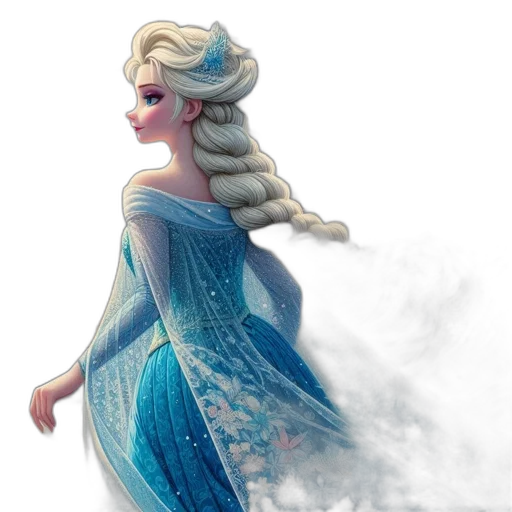 dress, fantasy art, concept art, 3d render transparent PNG cut-out