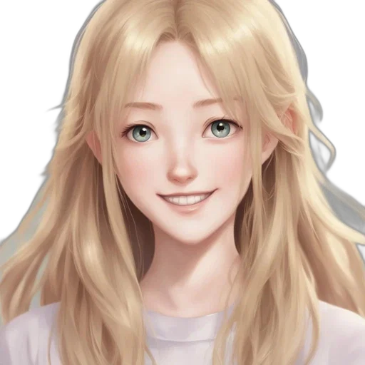 face, hair, staff, photorealistic transparent PNG cut-out