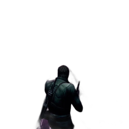 jacket, weapon, mask, staff transparent PNG cut-out