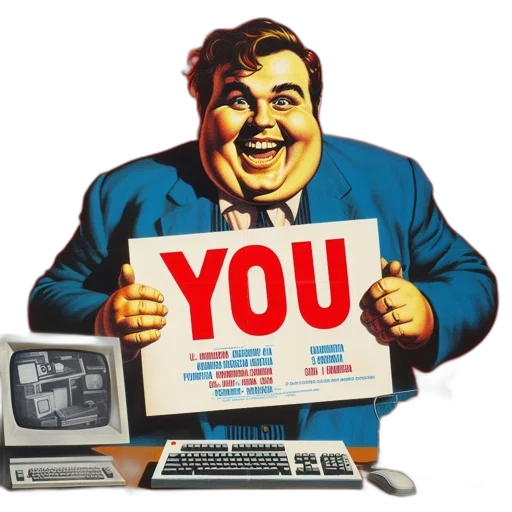 staff, robot, caricatured, man transparent PNG cut-out