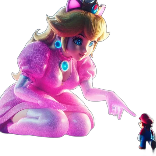 crown, dress, creature, weapon transparent PNG cut-out