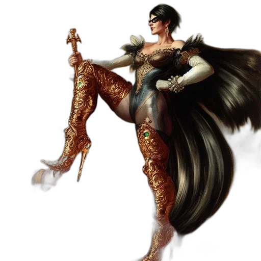 dragon, hair, creature, dress transparent PNG cut-out