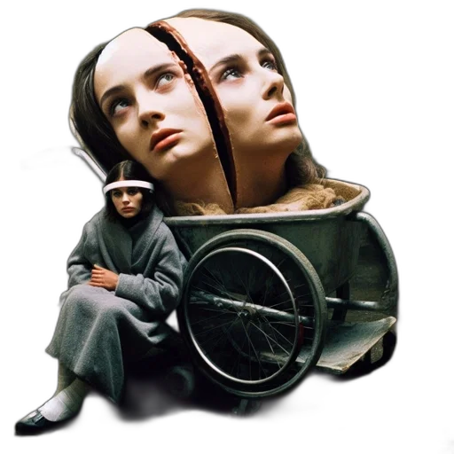robot, jacket, face, car transparent PNG cut-out