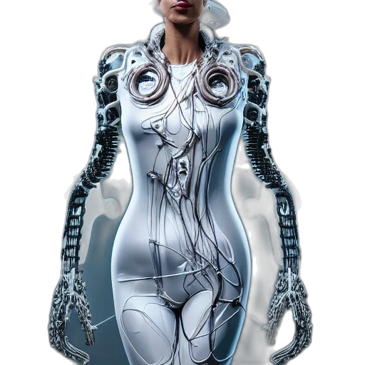 robot, dress, jacket, jewelry transparent PNG cut-out