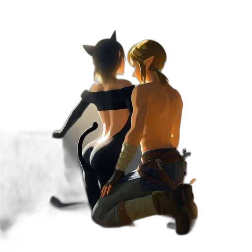 concept art, fantasy art, watercolor, pixel art transparent PNG cut-out