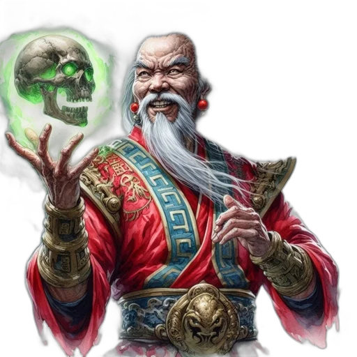 staff, face, mask, fantasy art transparent PNG cut-out