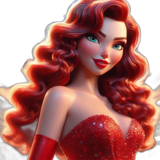 dress, cartoon, fantasy art, 3d render transparent PNG cut-out