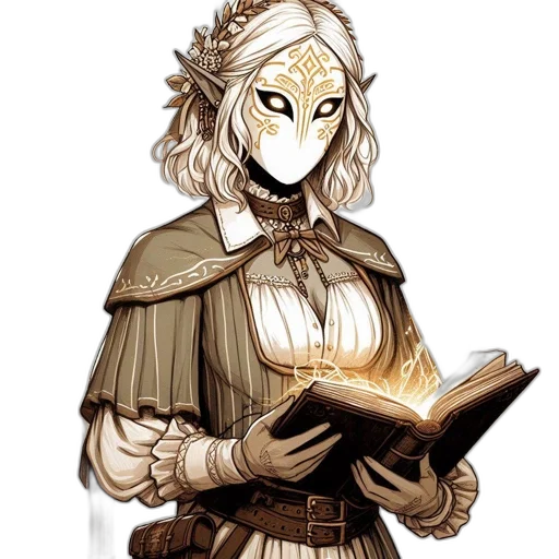 mask, staff, face, dress transparent PNG cut-out