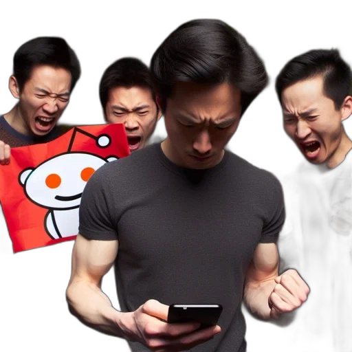 staff, robot, face, four transparent PNG cut-out