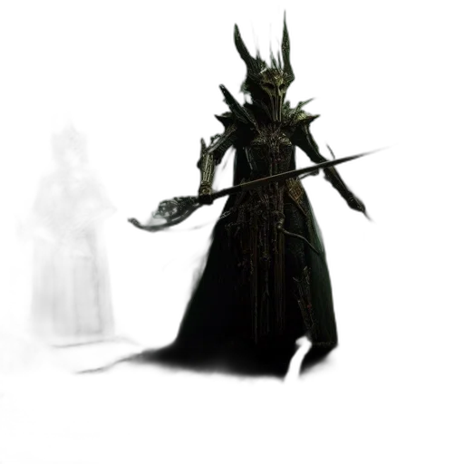 staff, mask, sword, creature transparent PNG cut-out