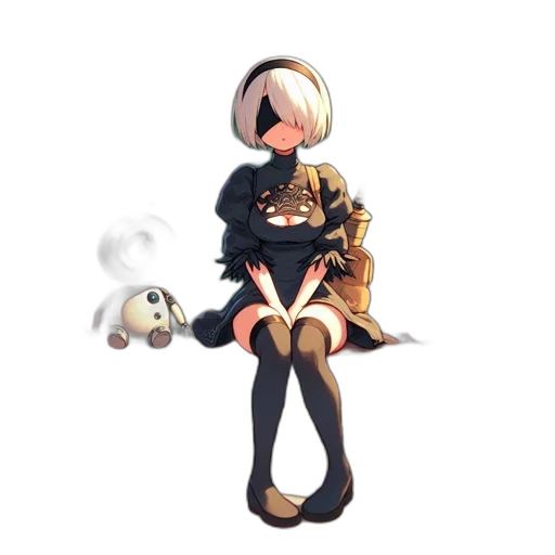 creature, animal, jacket, staff transparent PNG cut-out