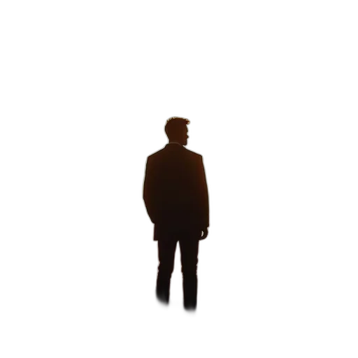 jacket, staff, face, creature transparent PNG cut-out