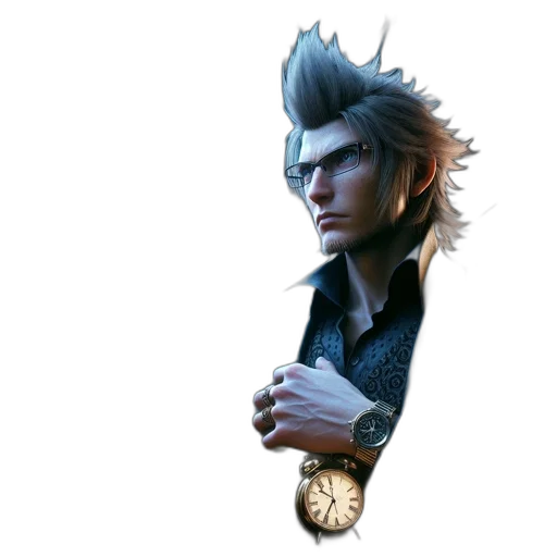 staff, jacket, face, hair transparent PNG cut-out