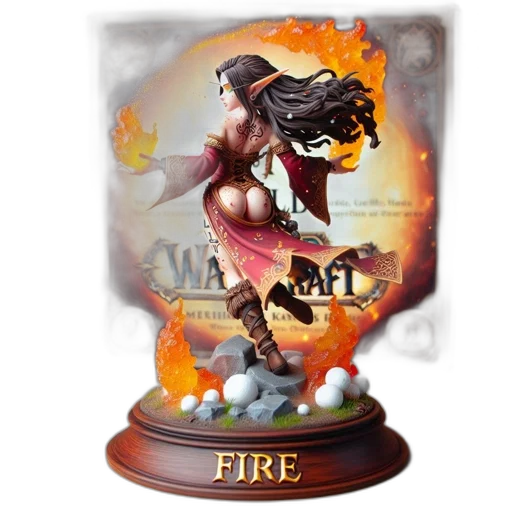 fantasy art, concept art, fire, world transparent PNG cut-out
