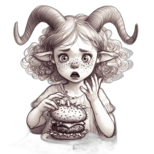 food, creature, concept art, fantasy art transparent PNG cut-out
