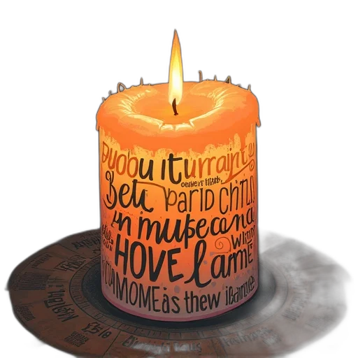 fire, candle, great, use transparent PNG cut-out