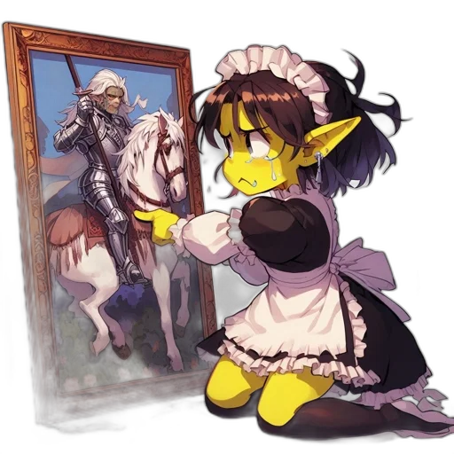 dress, weapon, creature, sword transparent PNG cut-out