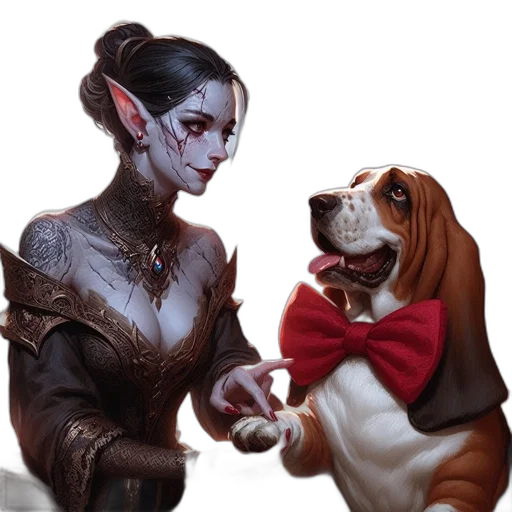 fantasy art, concept art, oil painting, pixel art transparent PNG cut-out