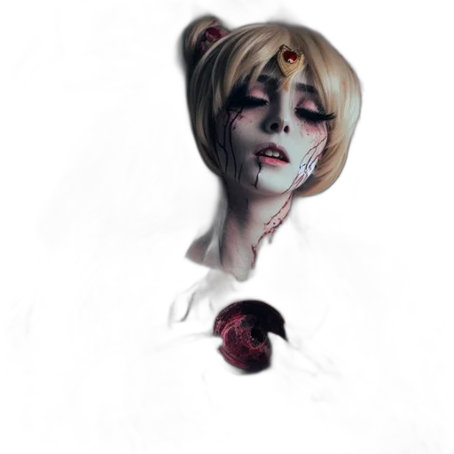 face, mask, staff, creature transparent PNG cut-out