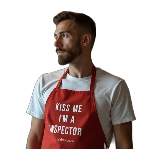 staff, man, wearing, apron transparent PNG cut-out