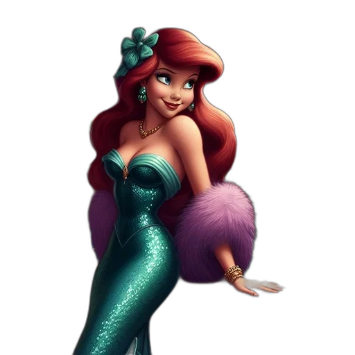 dress, crown, concept art, 3d render transparent PNG cut-out