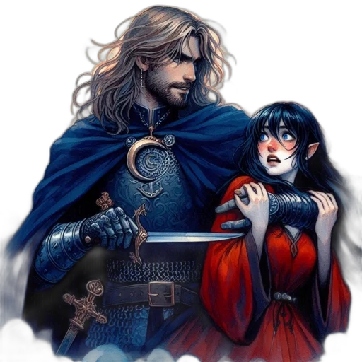 sword, weapon, fantasy art, comic book art transparent PNG cut-out