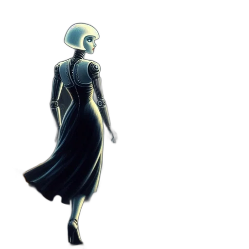 dress, robot, mask, creature transparent PNG cut-out