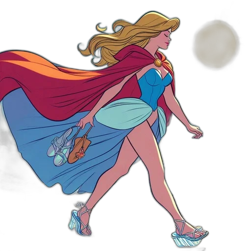 dress, comic book art, concept art, cartoon transparent PNG cut-out