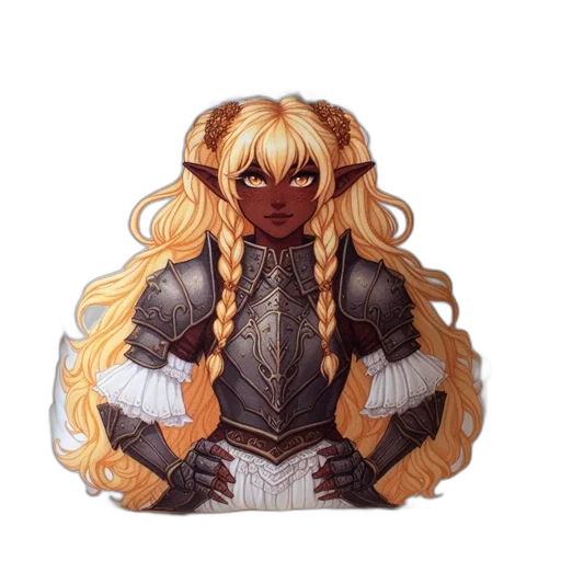 fantasy art, pixel art, concept art, anime transparent PNG cut-out