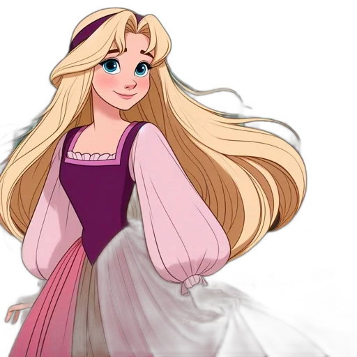 dress, concept art, cartoon, 3d render transparent PNG cut-out