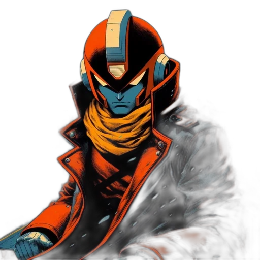 robot, jacket, mask, concept art transparent PNG cut-out