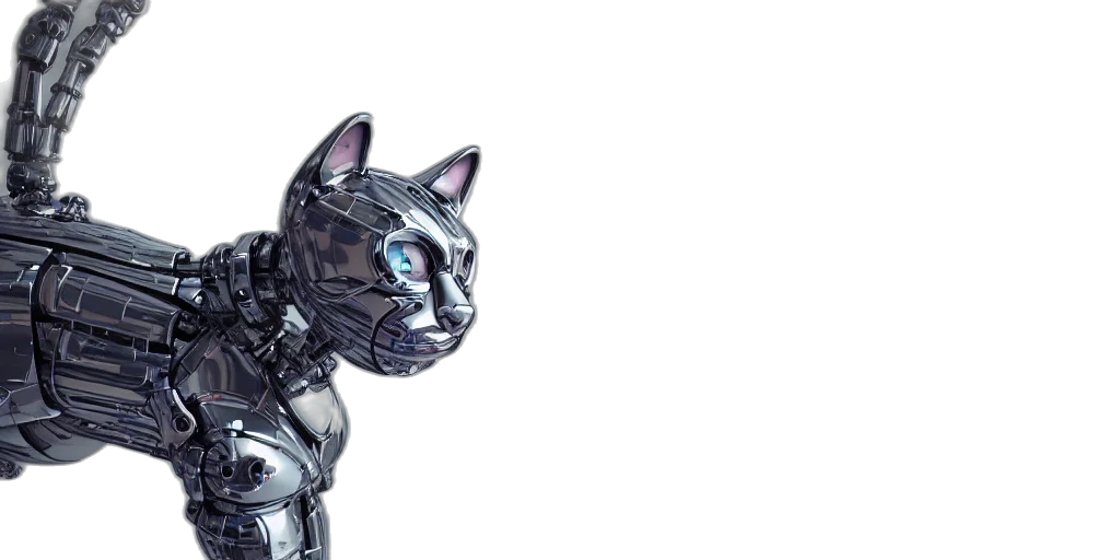 robot, animal, 3d render, concept art transparent PNG cut-out