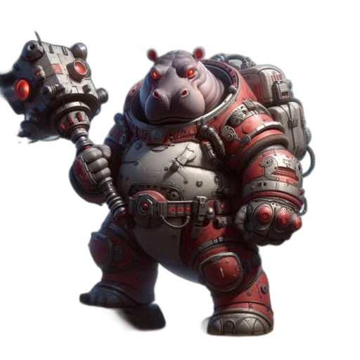 robot, creature, animal, staff transparent PNG cut-out