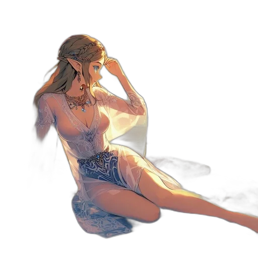 dress, concept art, fantasy art, watercolor transparent PNG cut-out
