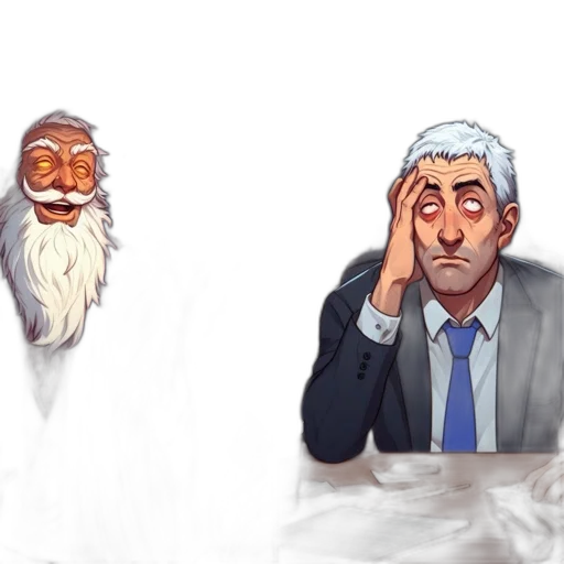 face, concept art, fantasy art, cartoon transparent PNG cut-out