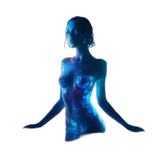dress, concept art, 3d render, vaporwave transparent PNG cut-out