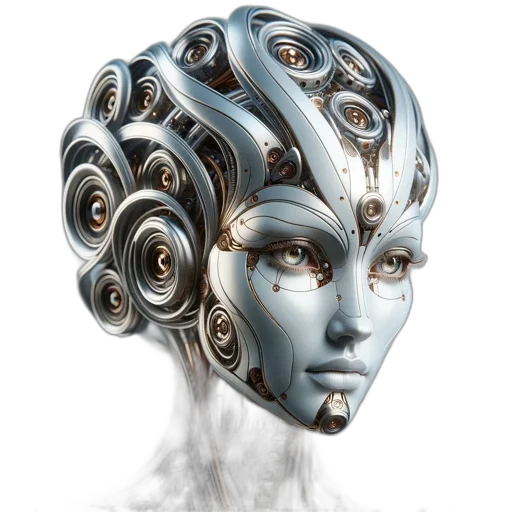 robot, mask, face, jewelry transparent PNG cut-out